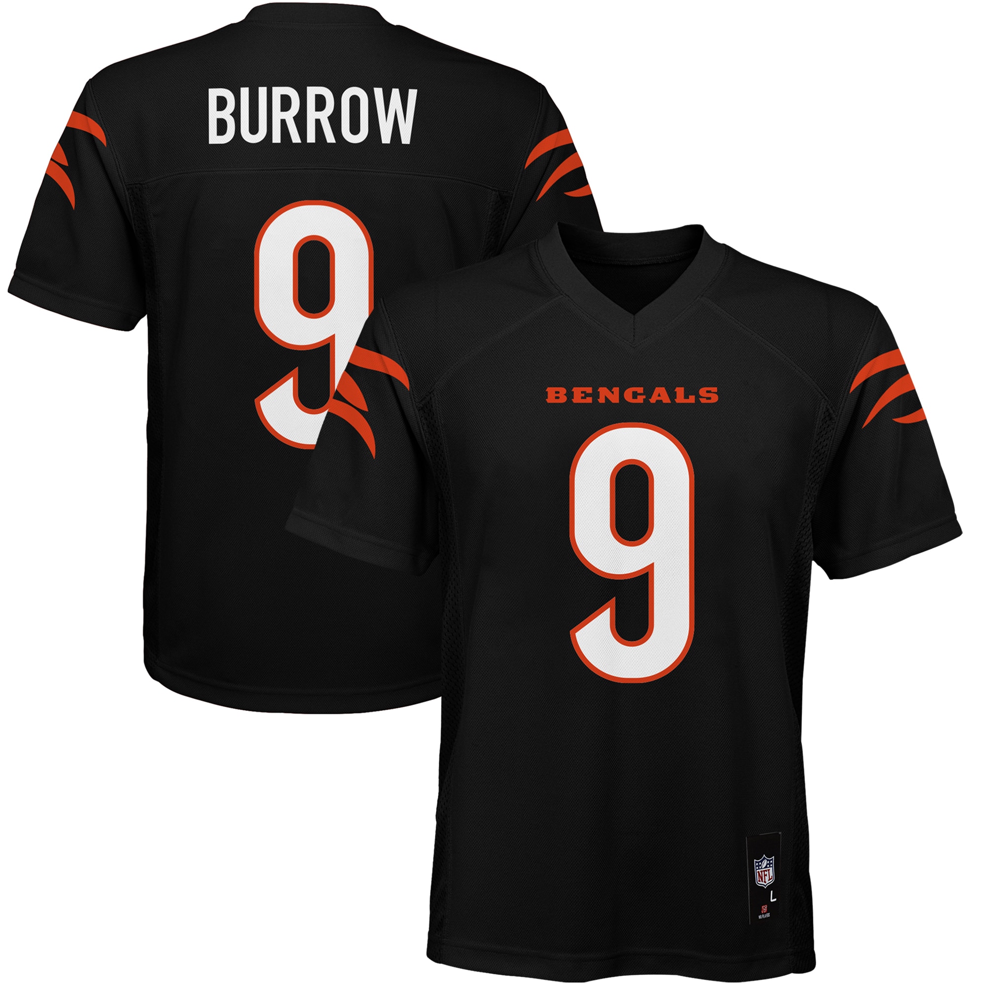 Women's Joe Burrow #9 Cincinnati Bengals Replica Jersey - Black | FanWearStyle