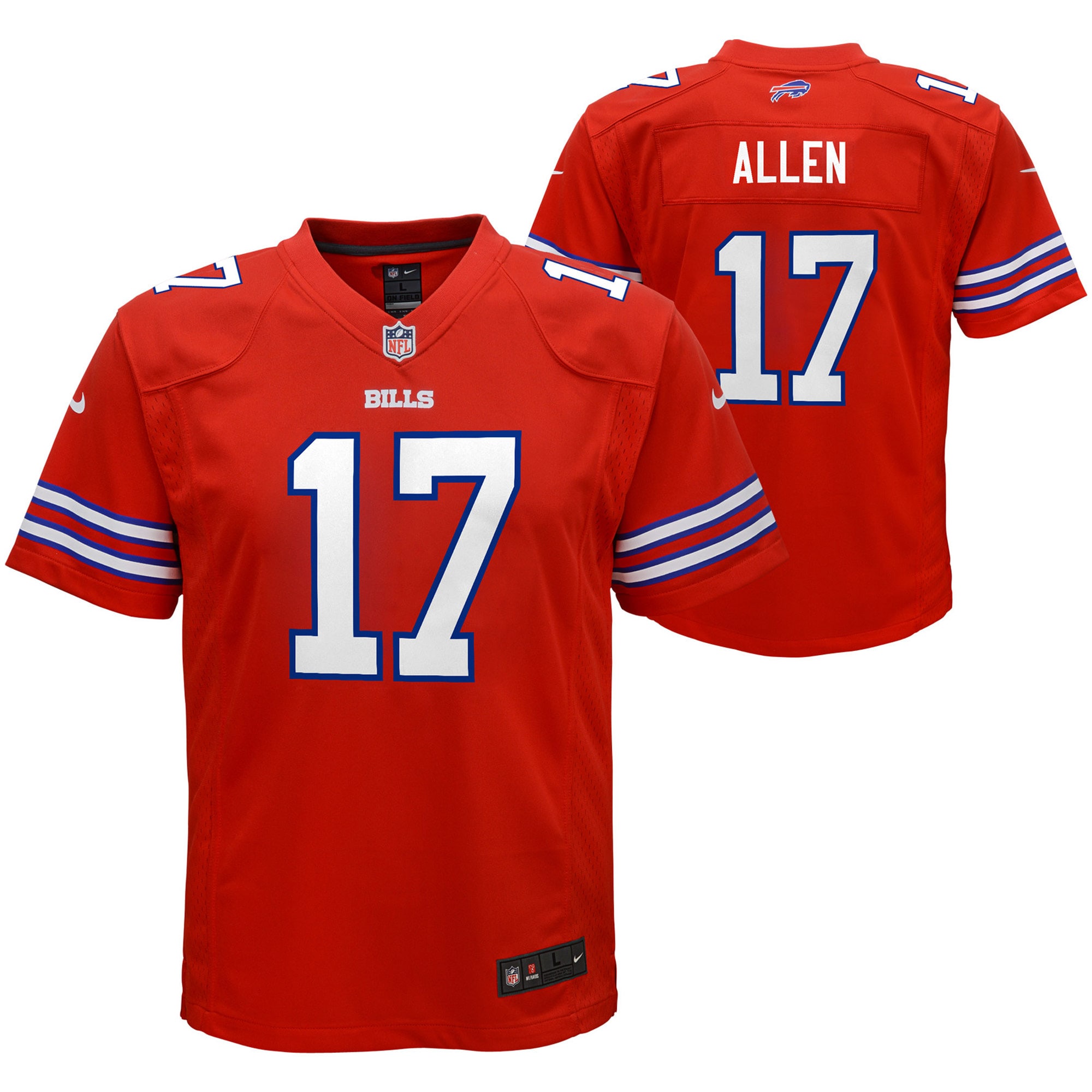 Women's Josh Allen #17 Buffalo Bills Game Jersey - Red | FanWearStyle
