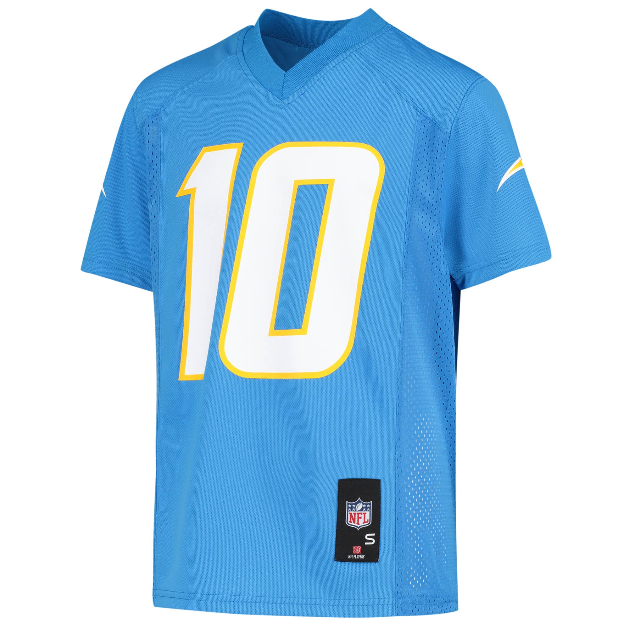 Justin Herbert #10 Los Angeles Chargers Youth Replica Jersey - Powder Blue - angle 2