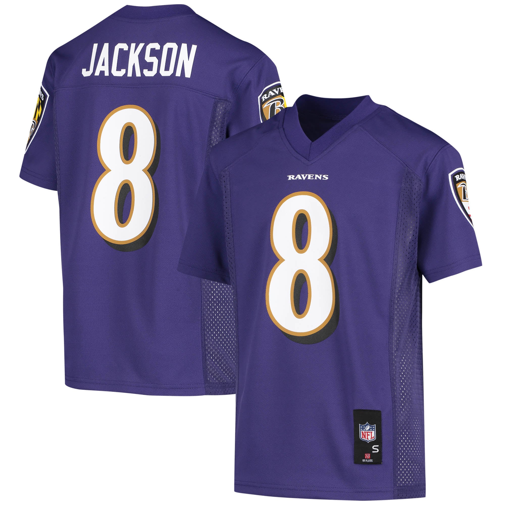 Women's Lamar Jackson #8 Baltimore Ravens Replica Jersey - Purple | FanWearStyle