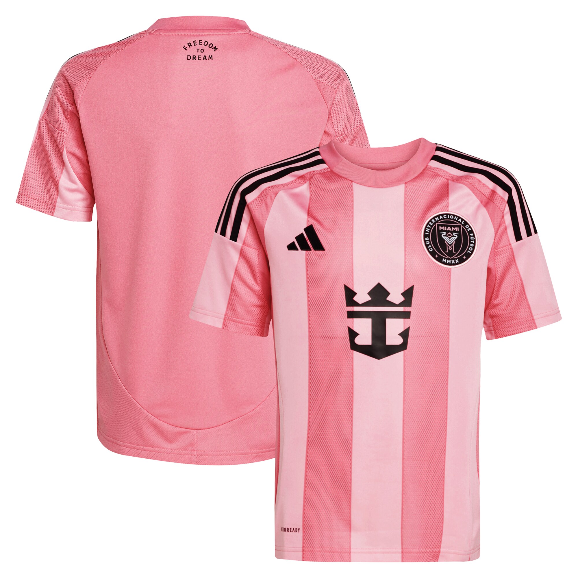 Inter Miami CF Youth 2025 Euforia Replica Jersey - Light Pink - angle 2