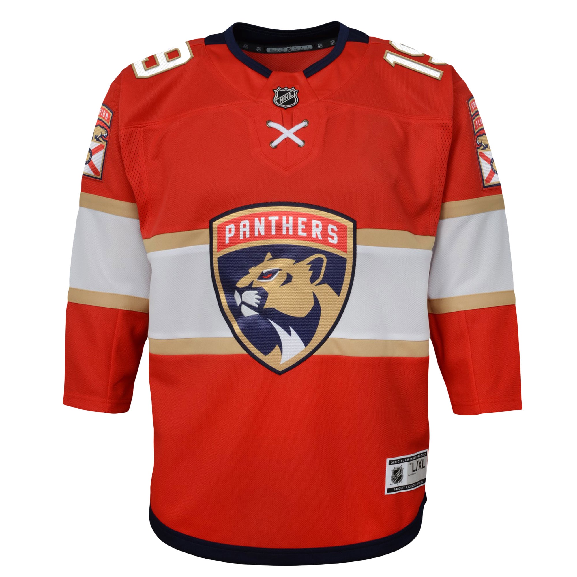 Matthew Tkachuk Florida Panthers Youth Home Premier Player Jersey - Red - angle 3