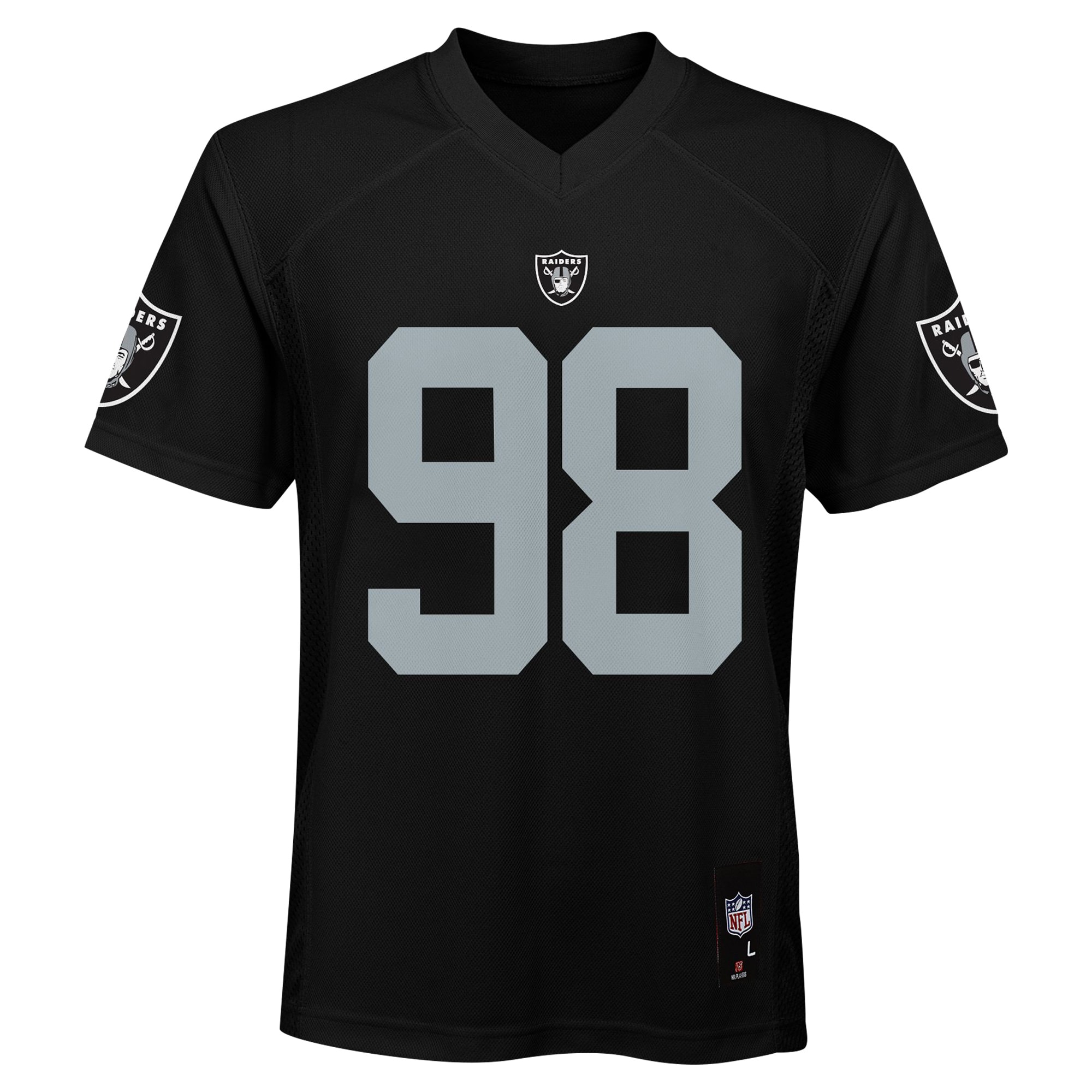 Maxx Crosby #98 Las Vegas Raiders Youth Replica Jersey - Black - angle 2