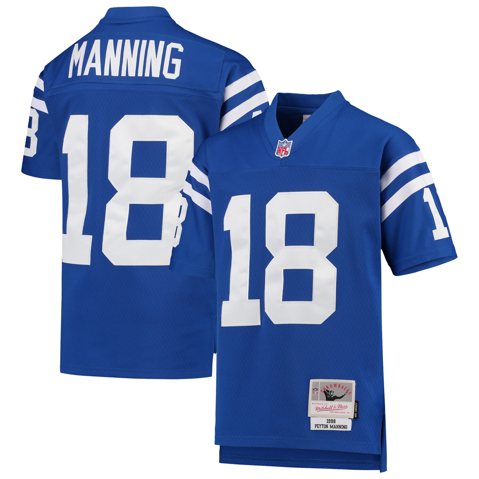 Women's Peyton Manning Indianapolis Colts 1998 Legacy Retired Player Jersey - Royal | FanWearStyle