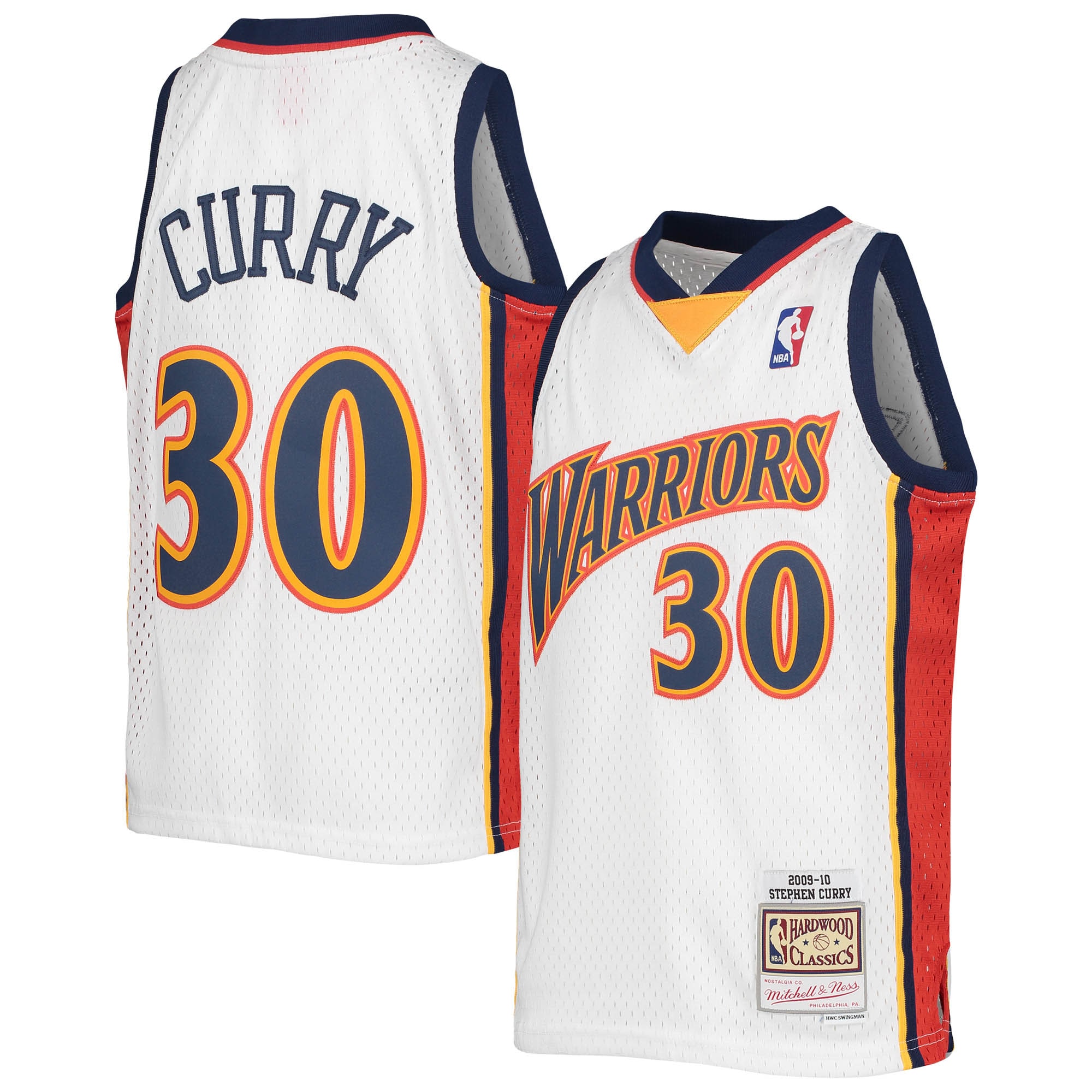 Women's Stephen Curry #30 Golden State Warriors 2009-10 Hardwood Classics Swingman Jersey - White | FanWearStyle