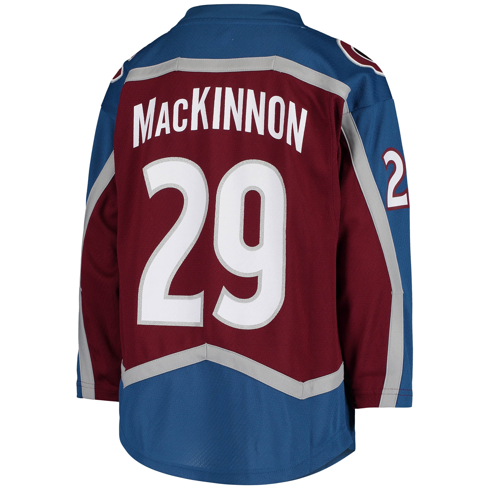 Nathan MacKinnon #29 Colorado Avalanche Youth Home Replica Player Jersey - Burgundy - angle 4