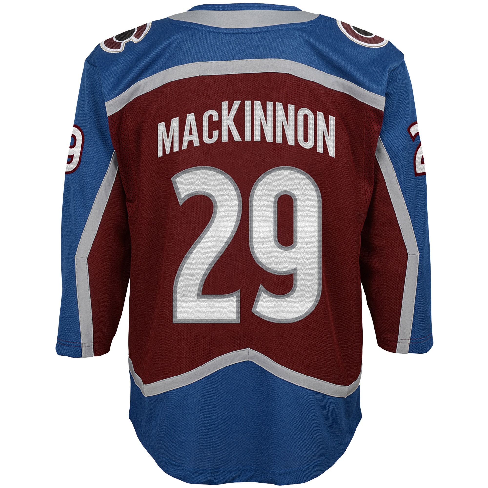 Nathan MacKinnon #29 Colorado Avalanche Youth Premier Player Jersey - Burgundy - angle 3