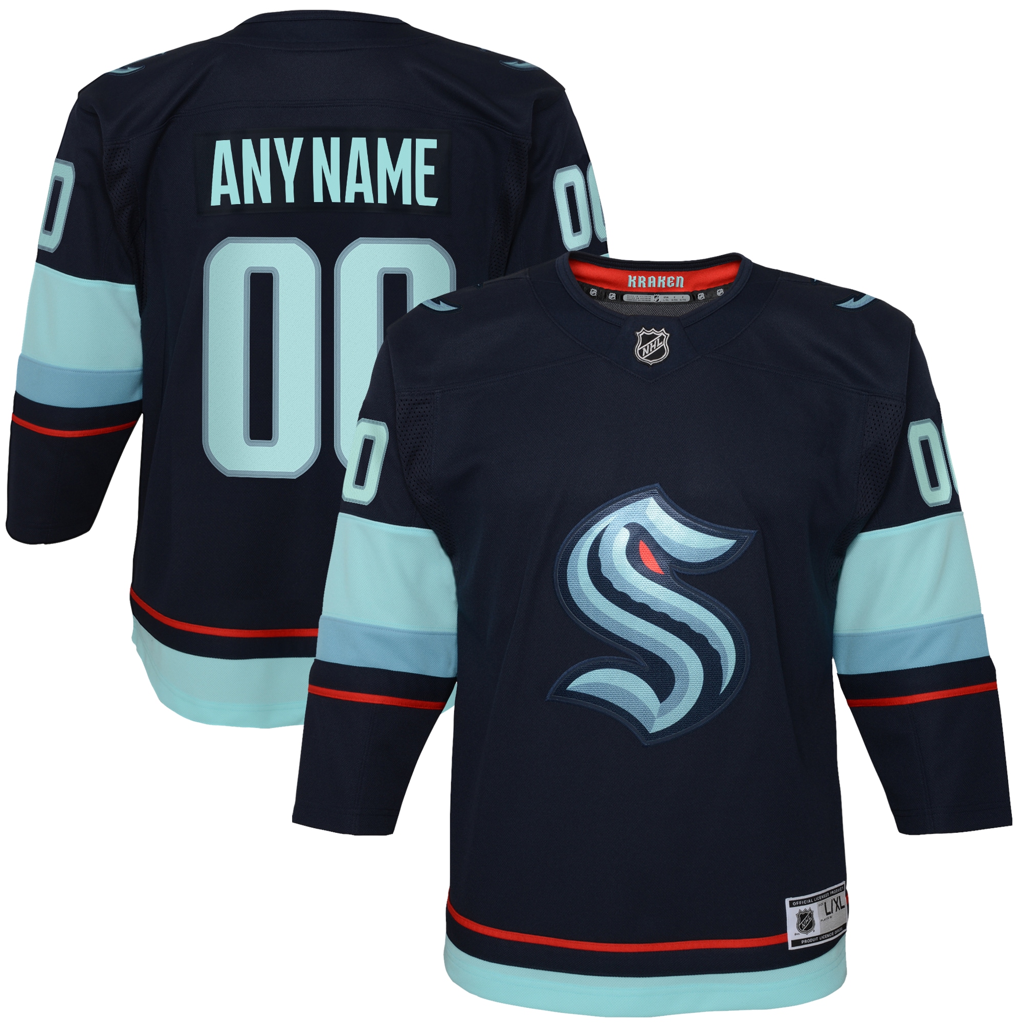 Seattle Kraken Home NHL Jersey - Navy | FanWearStyle