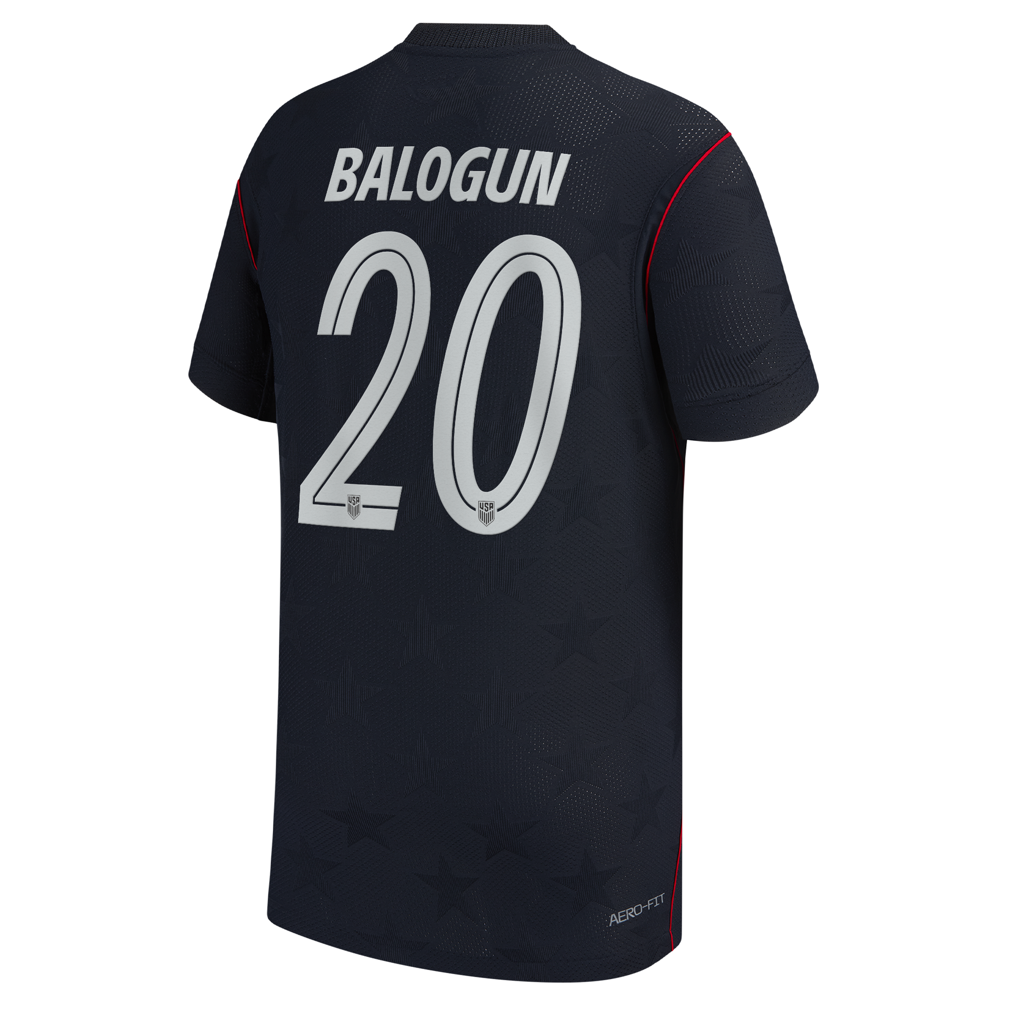 Folarin Balogun USMNT Youth 2026 Away Match Jersey - Blue - angle 5