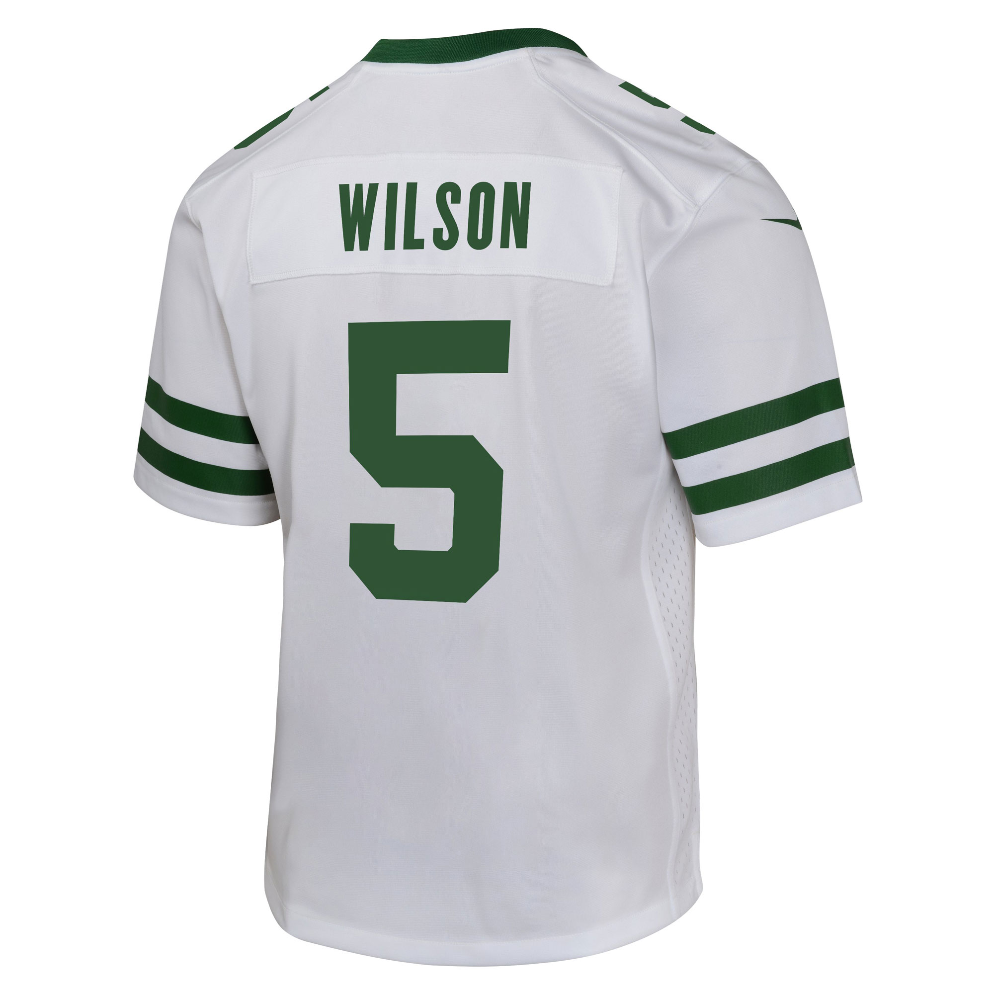 Garrett Wilson New York Jets Youth Game Jersey - White - angle 5