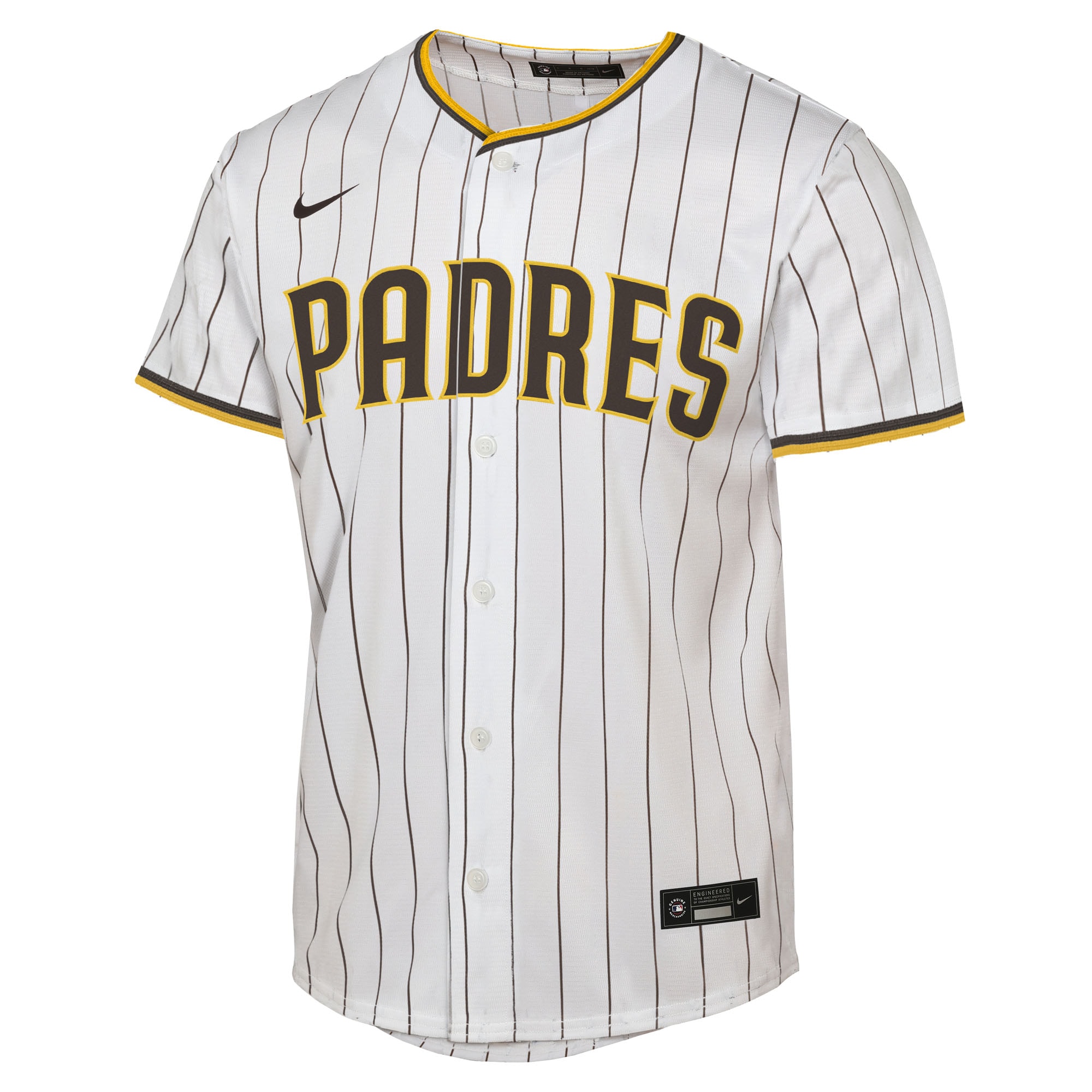 Manny Machado San Diego Padres Youth Home Replica Player Jersey - White - angle 4