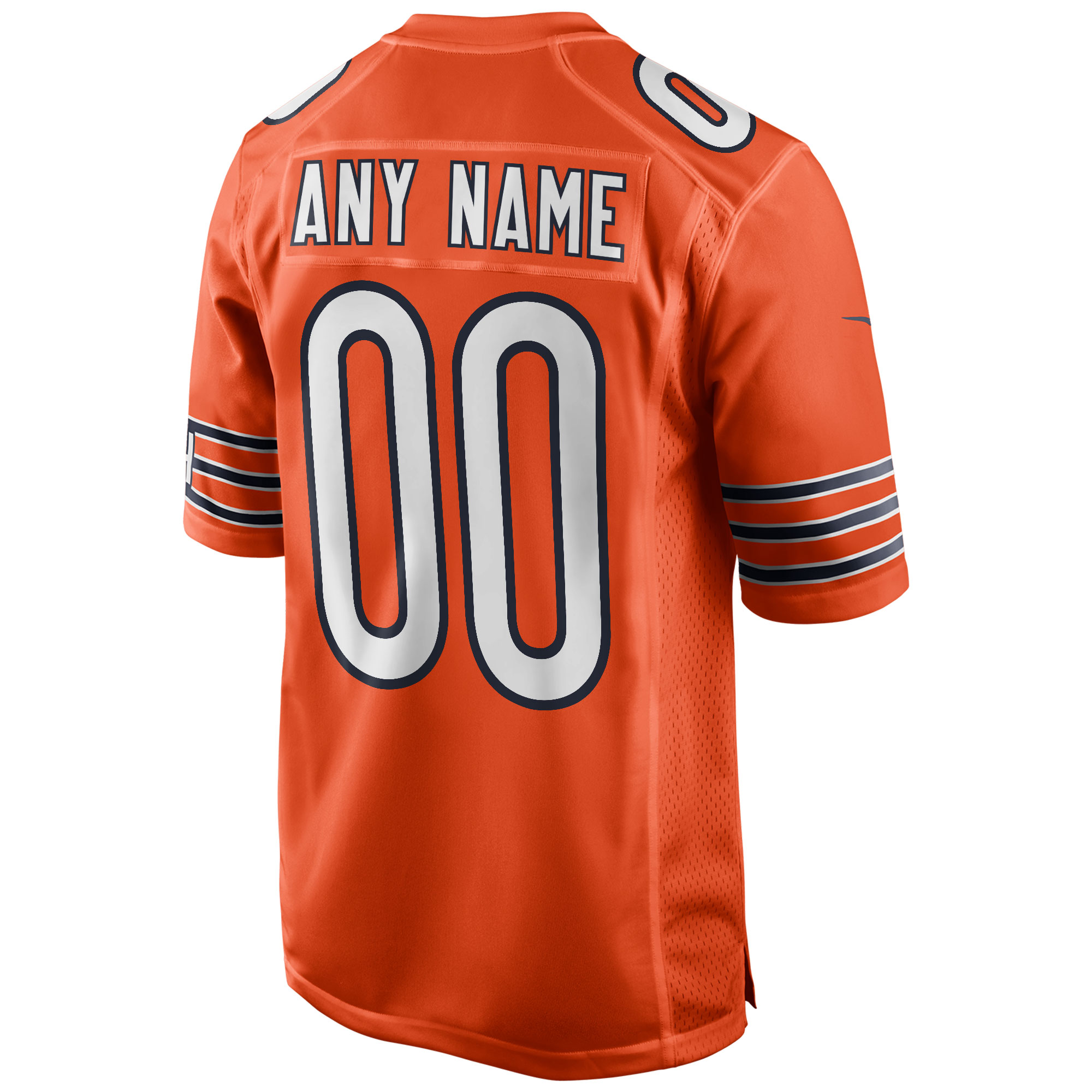 Chicago Bears Youth Alternate Custom Game Jersey - Orange - angle 5