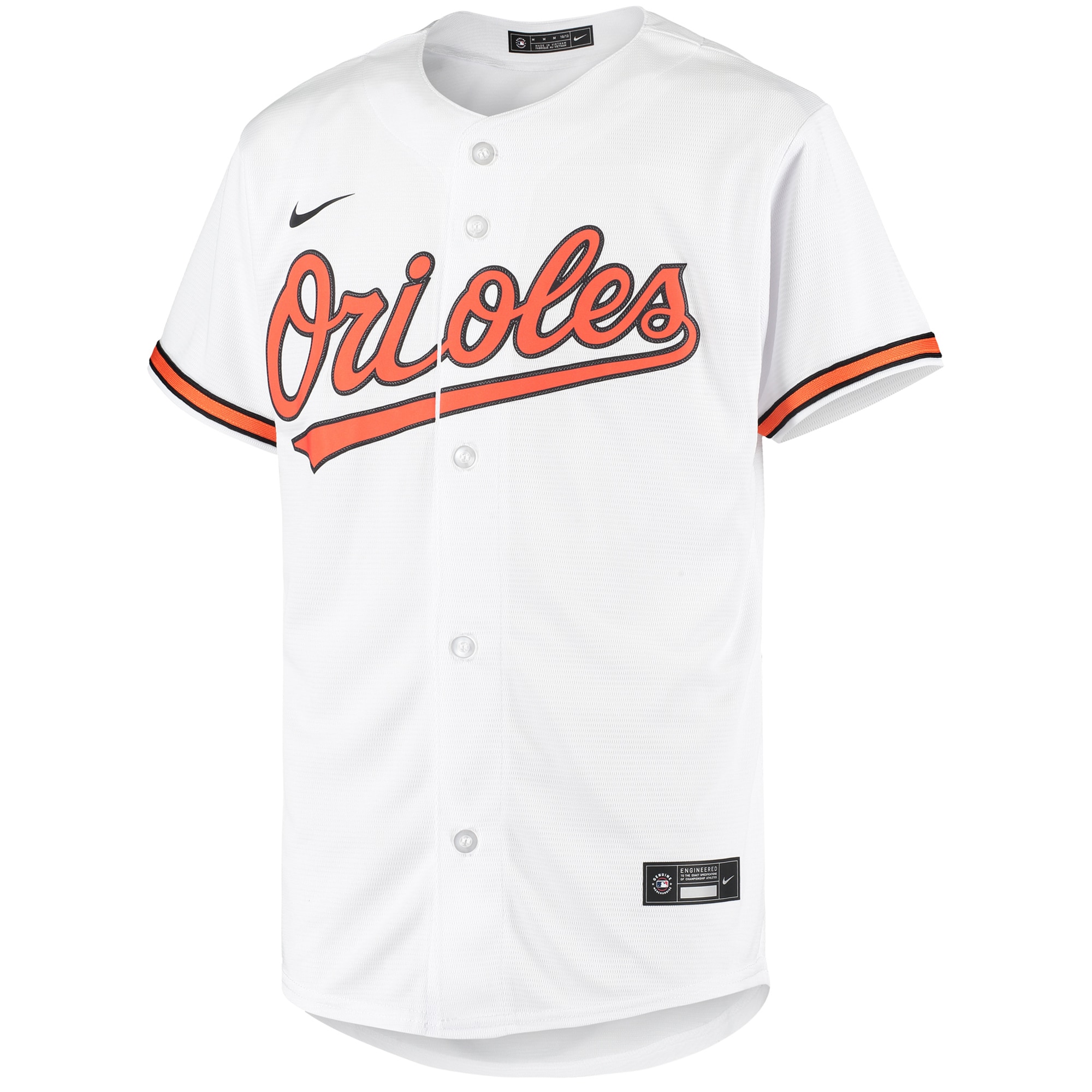 Baltimore Orioles Youth Home Replica Team Jersey - White - angle 4
