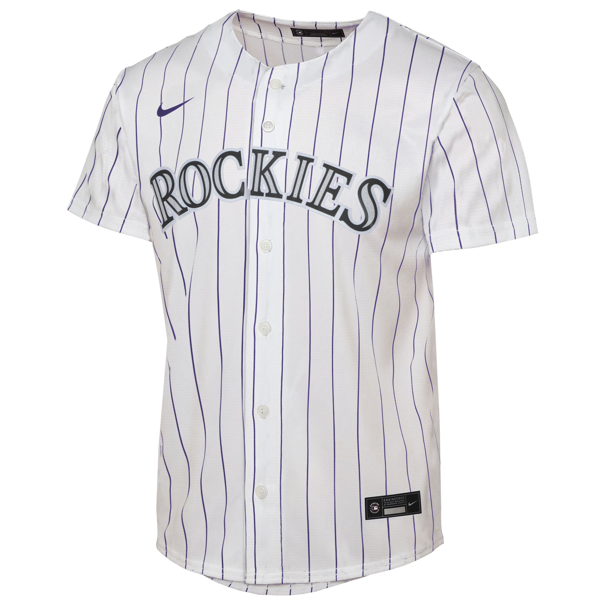 Colorado Rockies Youth Home Replica Jersey - White - angle 4