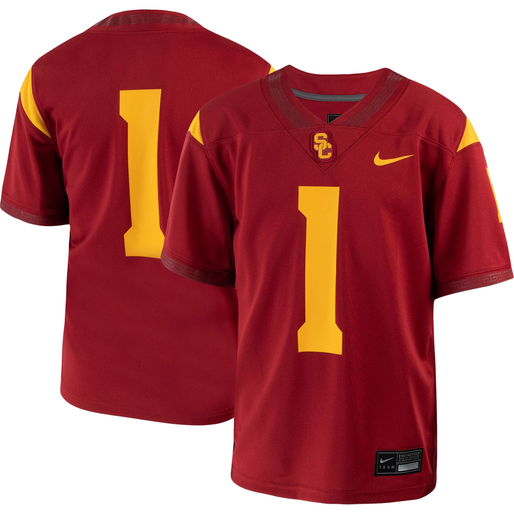 USC Trojans Home Untouchable Jersey - Cardinal | FanWearStyle