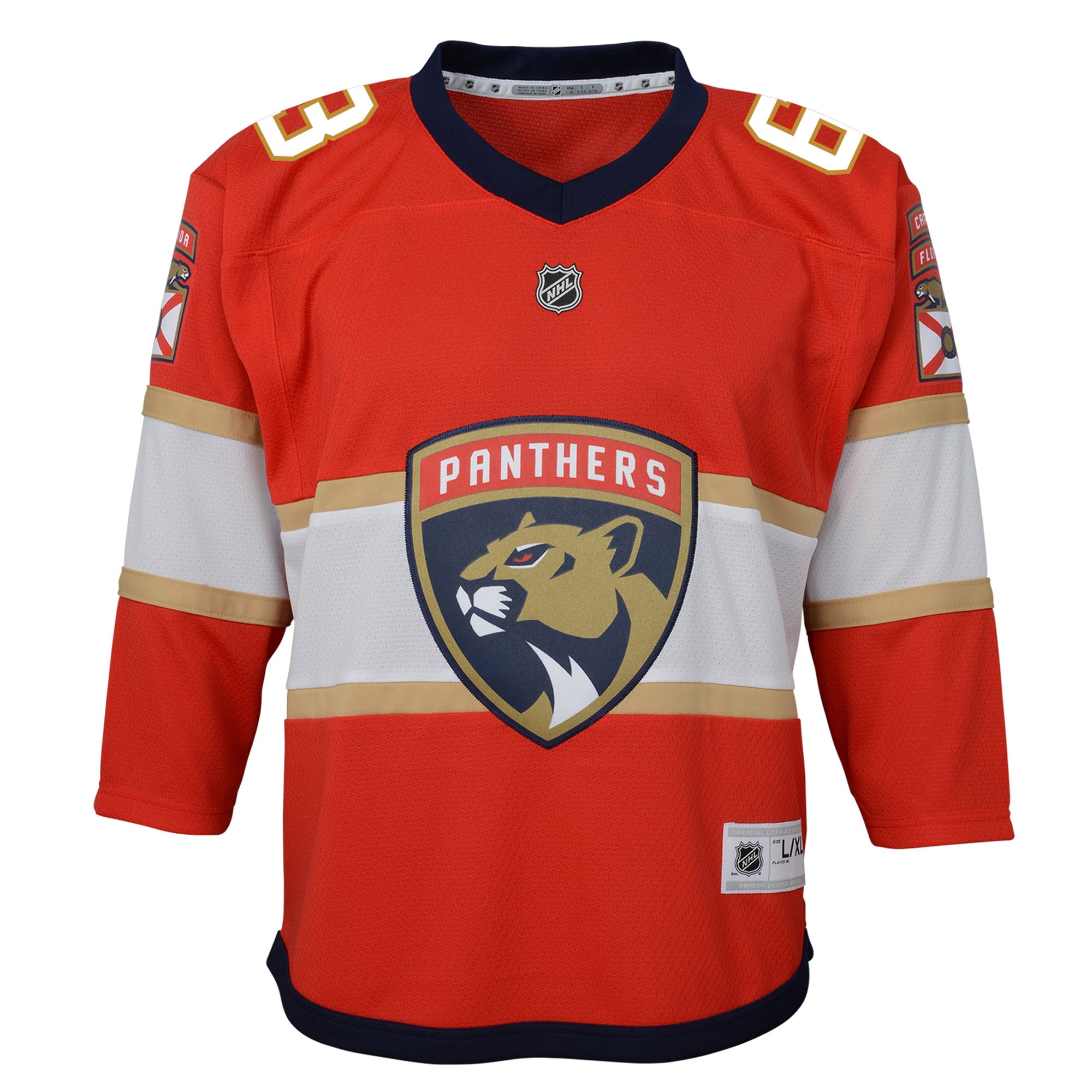 Brad Marchand Florida Panthers Outerstuff Youth Home Replica Jersey - Red - angle 2