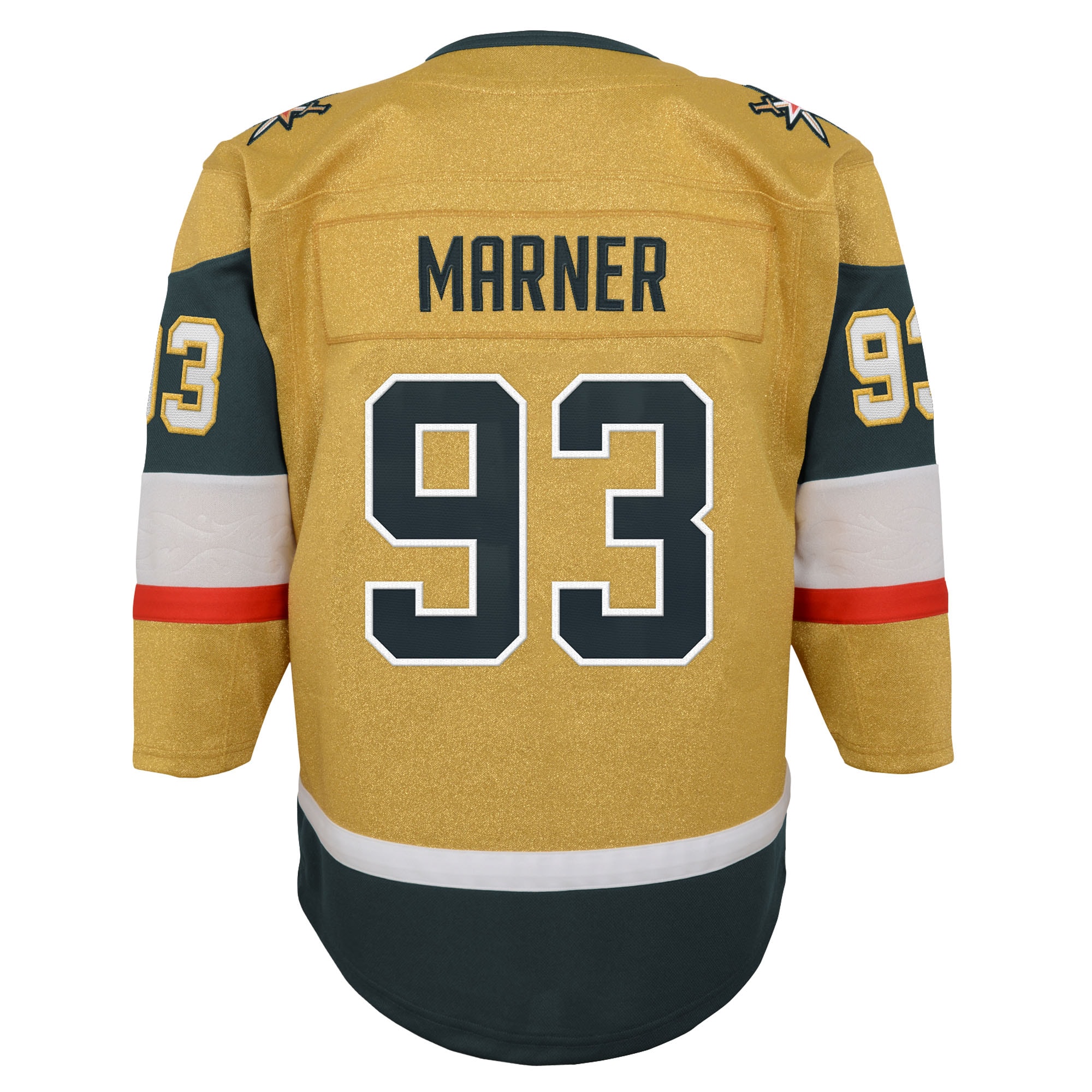 Mitch Marner #16 Vegas Golden Knights Outerstuff Youth Premier Player Jersey - Gold - angle 3