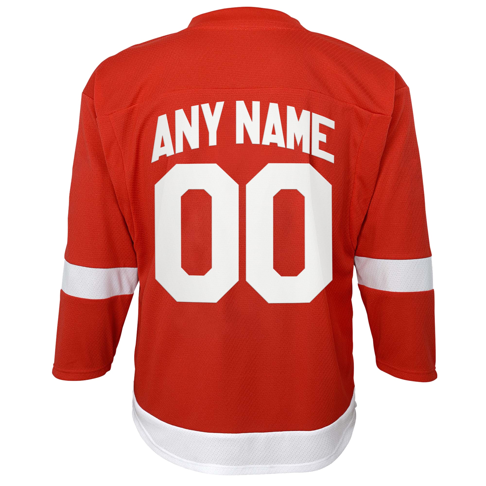 Detroit Red Wings Youth Home Replica Custom Jersey - Red - angle 3