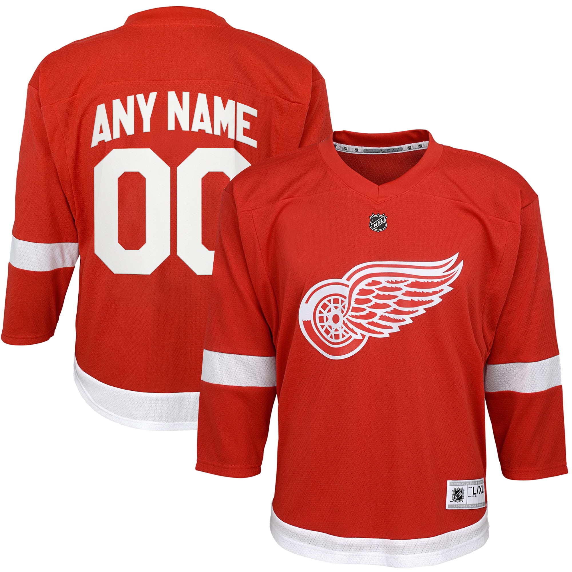 Detroit Red Wings Home NHL Jersey - Red | FanWearStyle