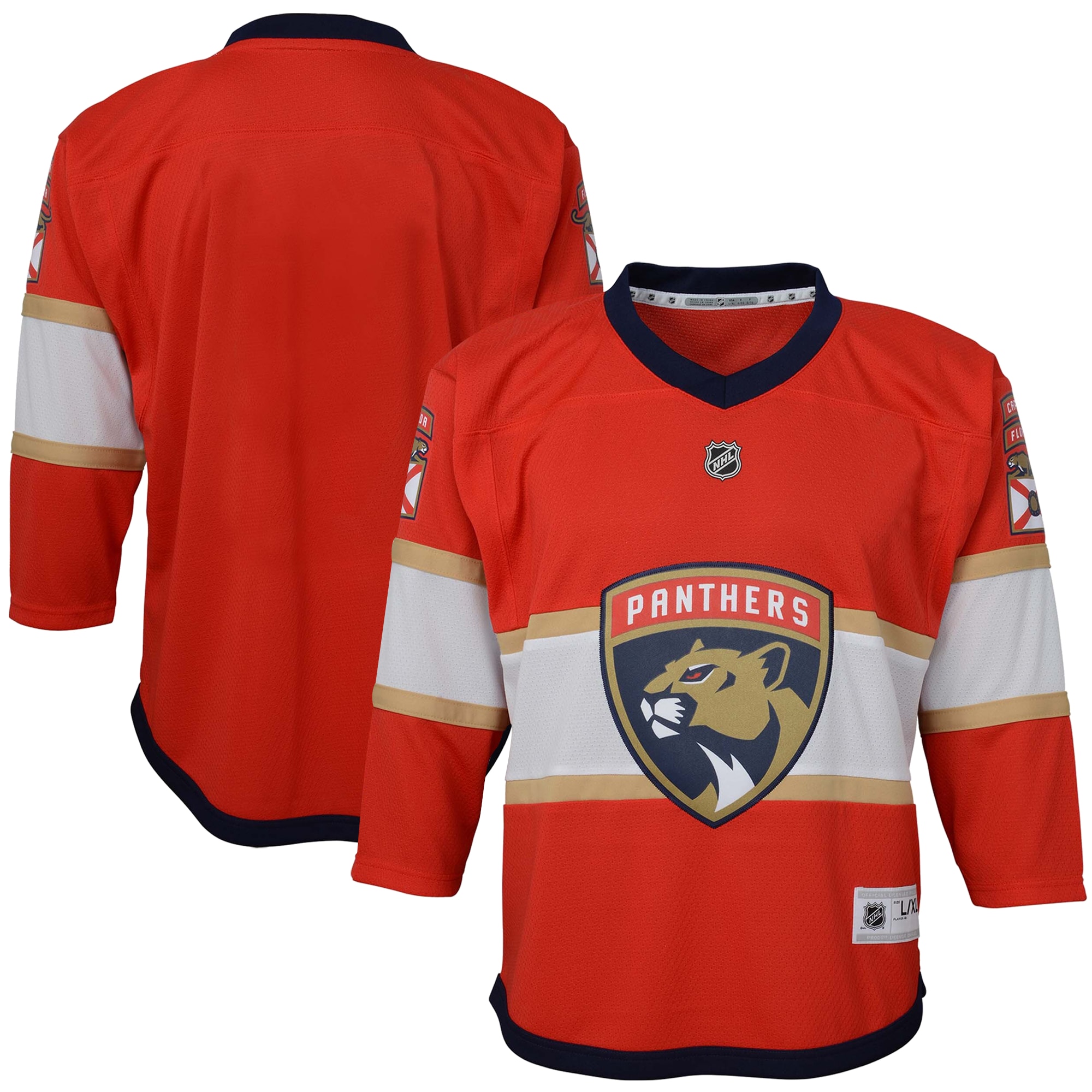 Florida Panthers Home Replica Blank Jersey - Red | FanWearStyle
