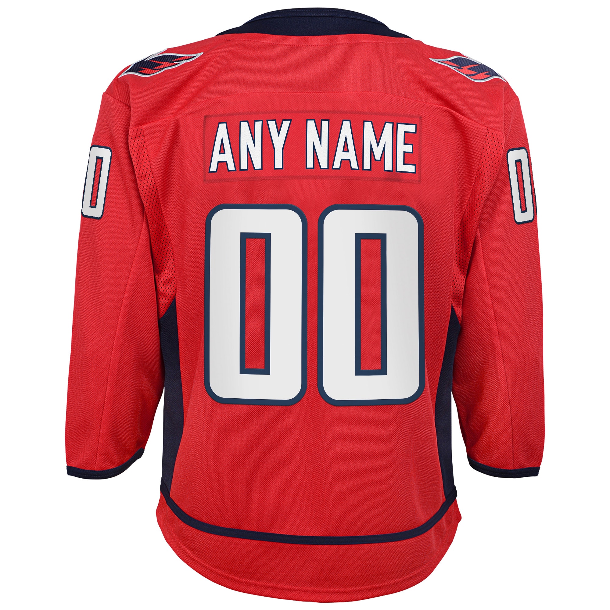 Washington Capitals Youth Home Custom Premier Jersey - Red - angle 3