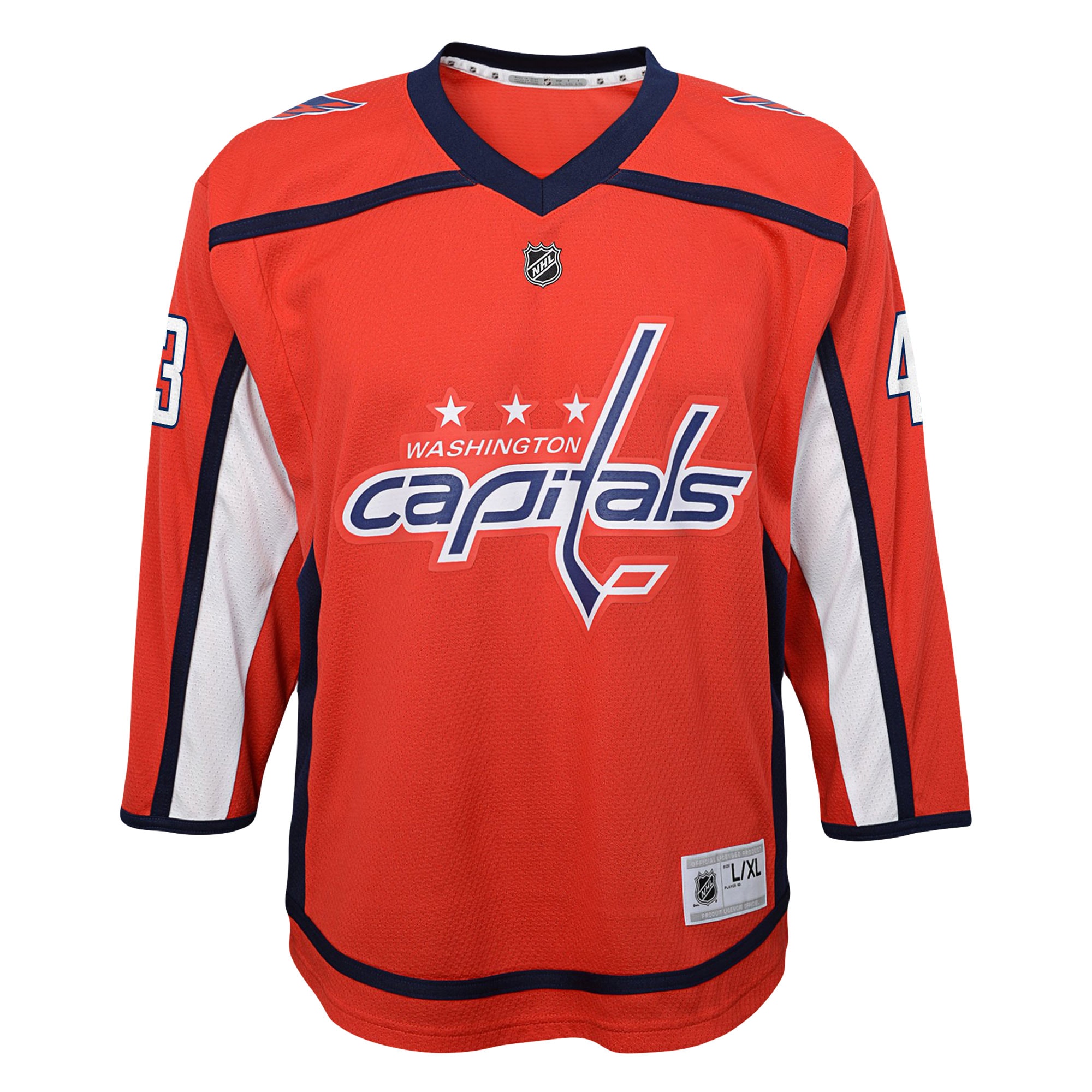 Tom Wilson Washington Capitals Youth Home Replica Player Jersey - Red - angle 2