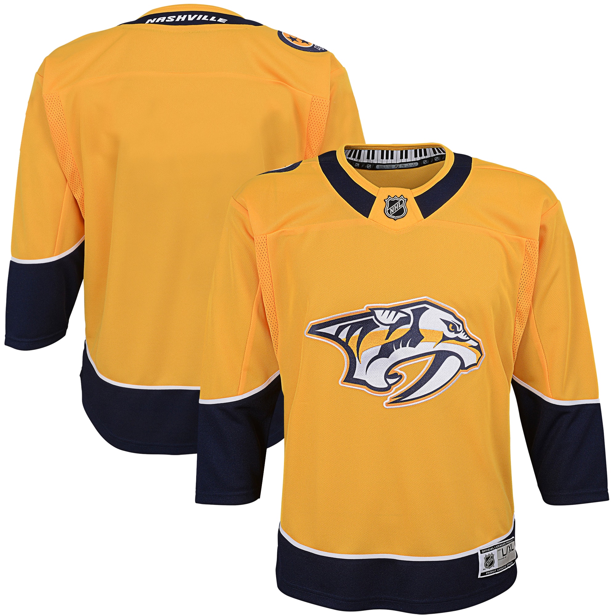 Nashville Predators Home NHL Jersey - Yellow | FanWearStyle