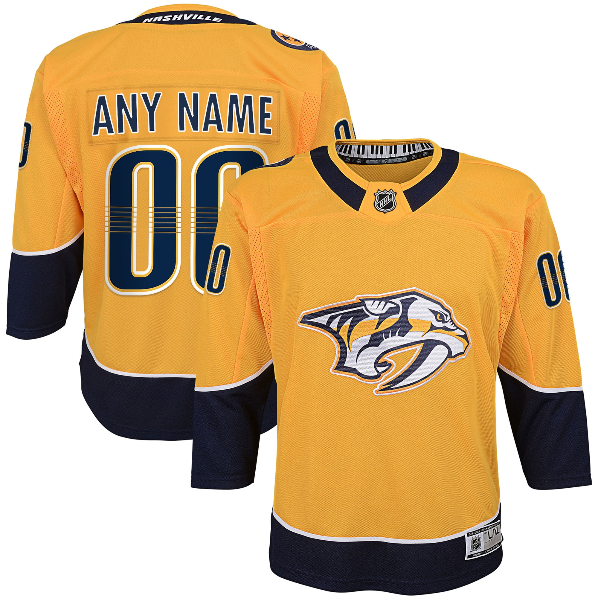 Nashville Predators Home NHL Jersey - Yellow | FanWearStyle