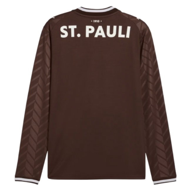 St Pauli Long Sleeve Home Shirt (Your Name) 26/27-League Wear Hub