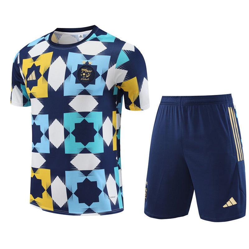 Algeria Training Jersey Yellow/Blue Men/Kids 23/24-League Wear Hub