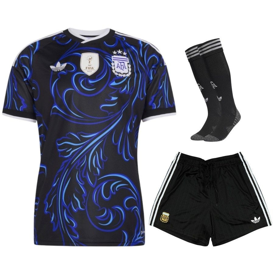 Argentina J. Alvarez 3-Star Away Kit Kids 26/27-League Wear Hub
