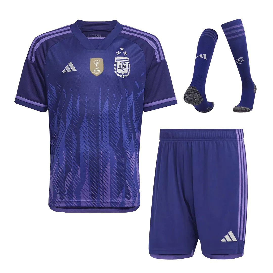 Argentina 3-Star Away Kit for Kids 2023-League Wear Hub