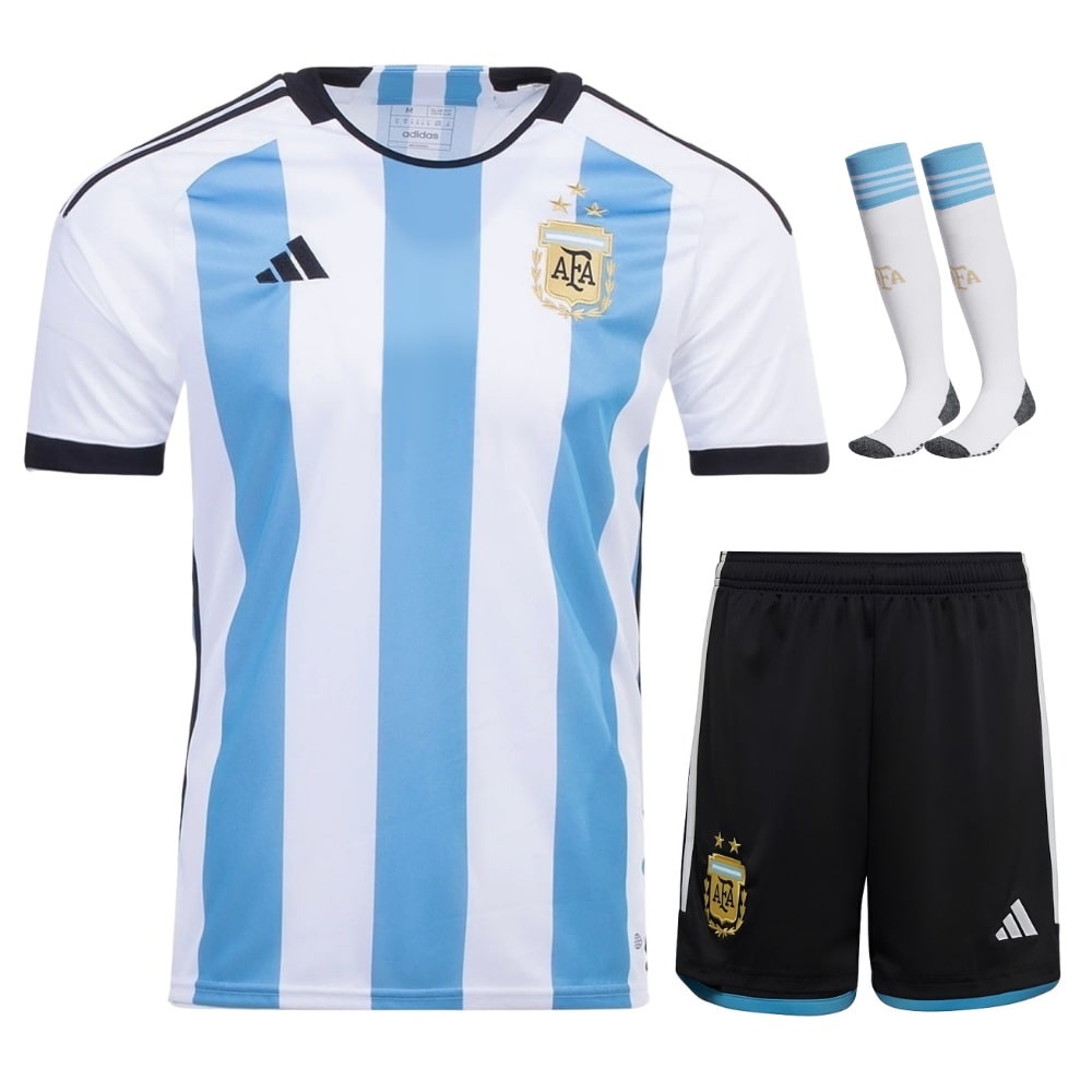 Argentina 3-Star Away Kit for Kids 2023-League Wear Hub