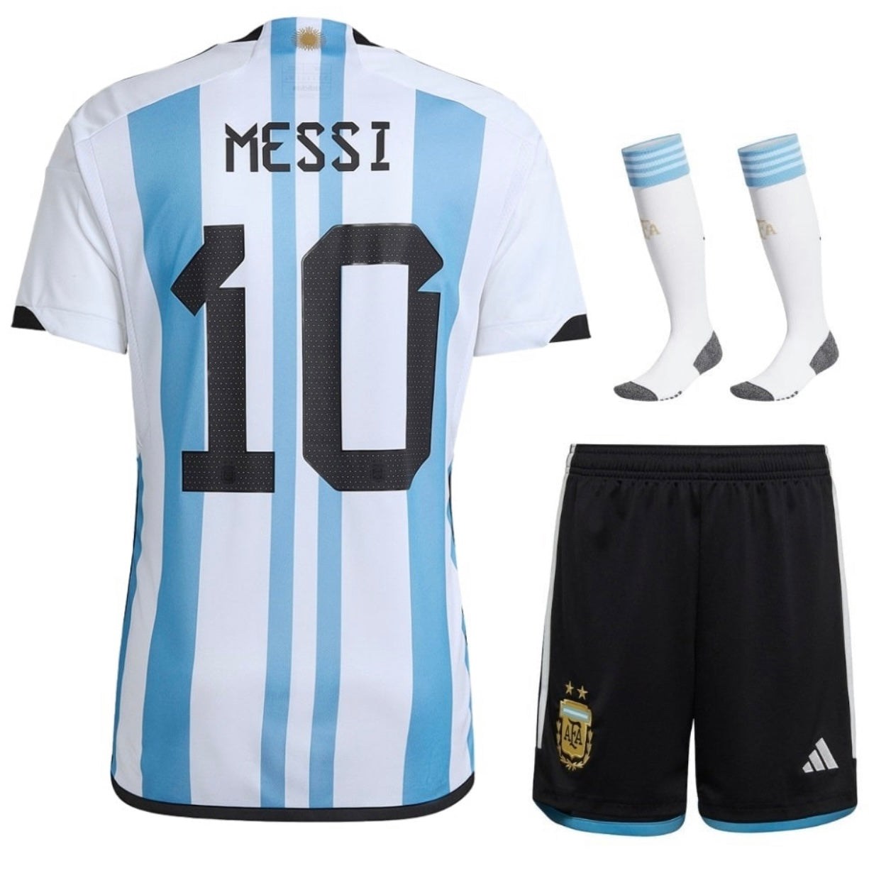 Argentina 3-Star Away Kit for Kids 2023-League Wear Hub