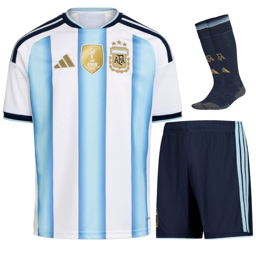 Argentina Maradona 3 Star Home Kids Kit 26/27-League Wear Hub