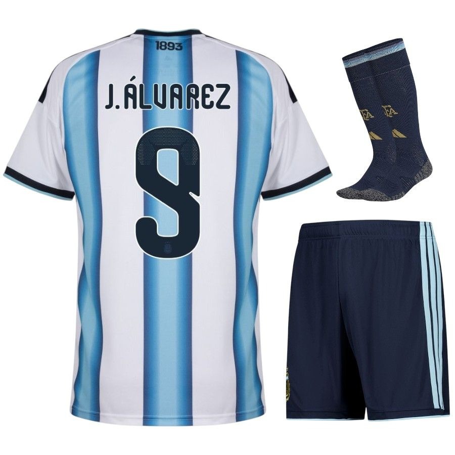 Argentina Maradona 3 Star Home Kids Kit 26/27-League Wear Hub