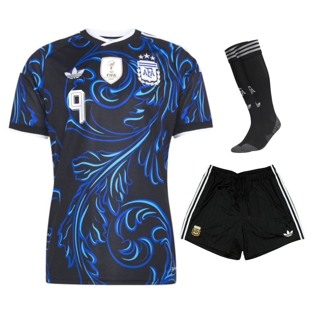 Argentina J. Alvarez 3-Star Away Kit Kids 26/27-League Wear Hub