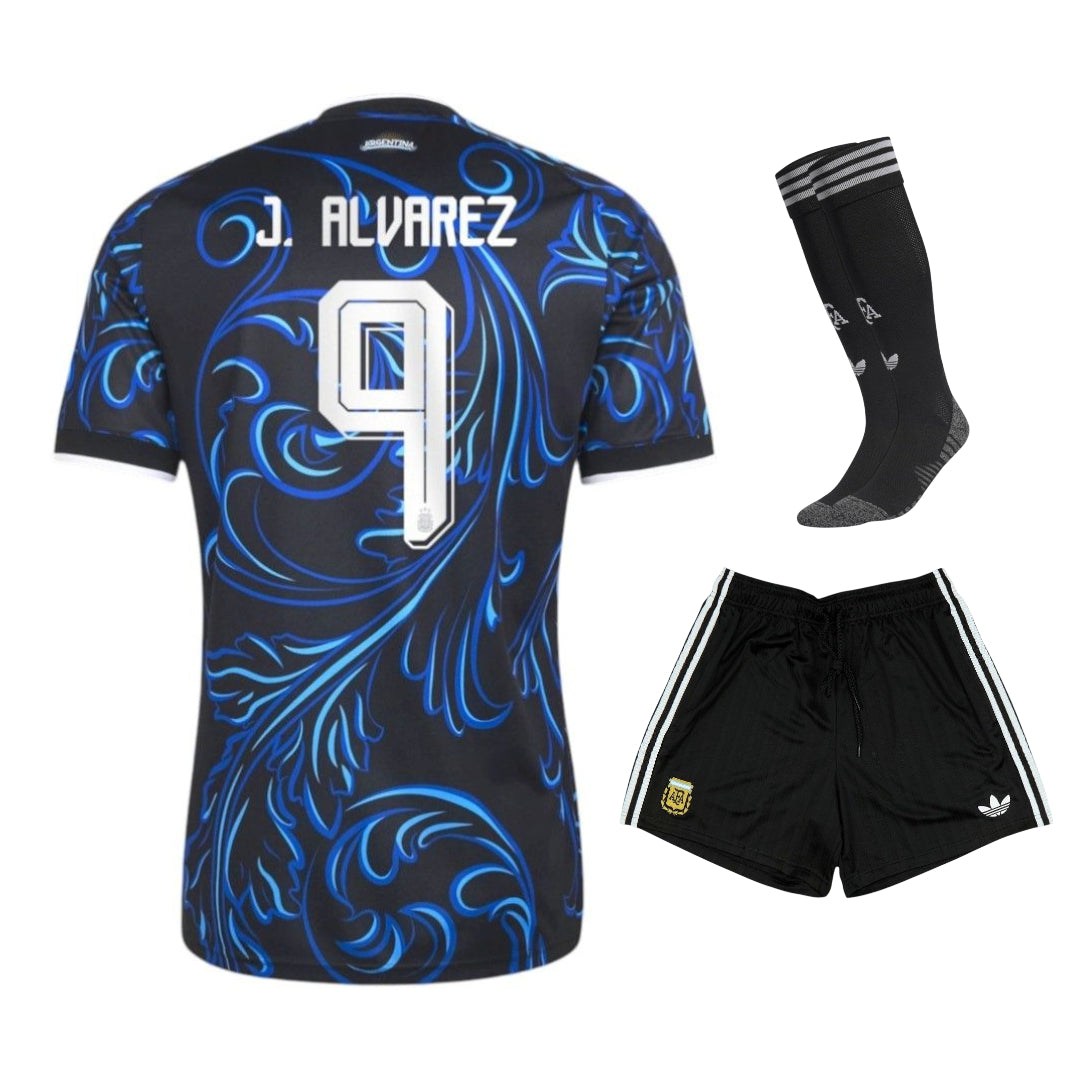 Argentina J. Alvarez 3-Star Away Kit Kids 26/27-League Wear Hub