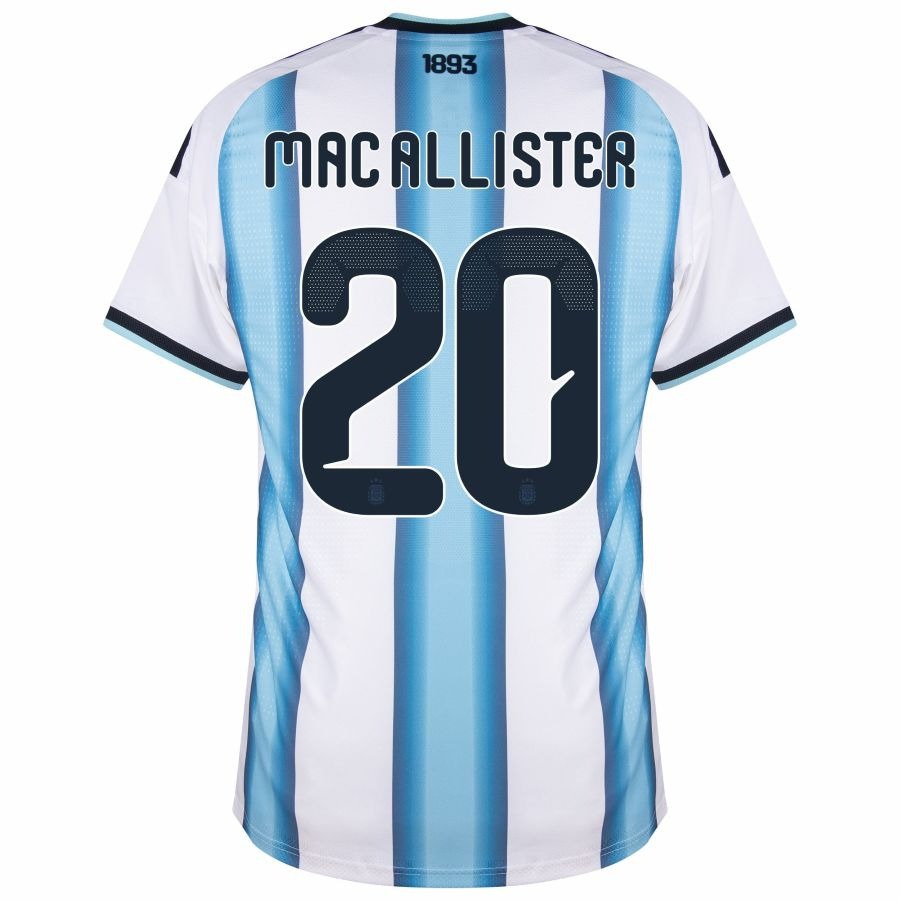 Argentina Mac Allister 3 Stars Home Men's Jersey 26/27-League Wear Hub