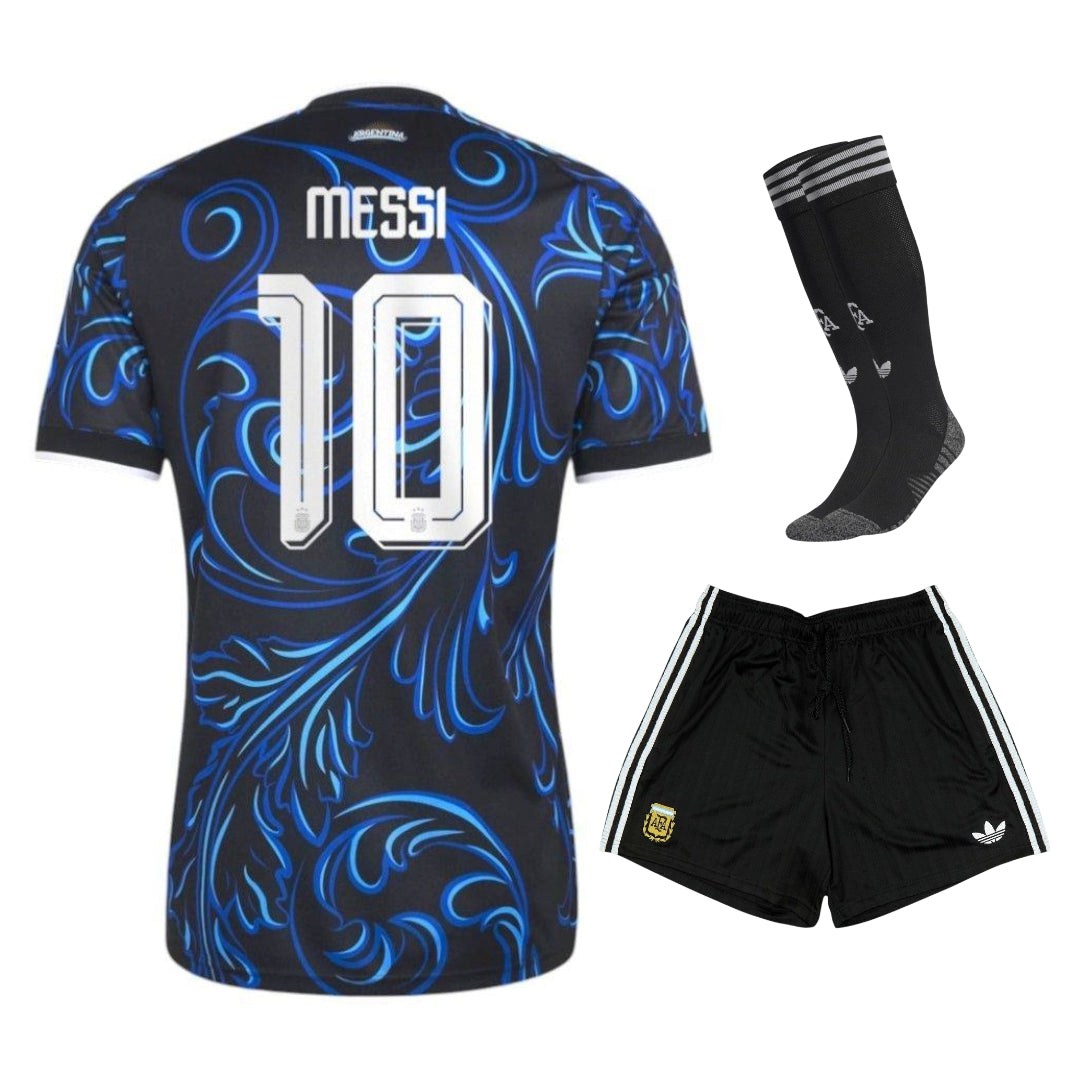 Argentina Messi 3 Stars Away Kit Kids 26/27-League Wear Hub