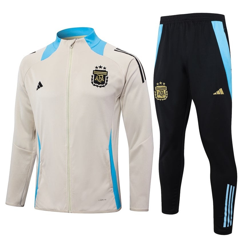 Argentina Tracksuit Jacket Men/Kids 24/25 Beige-League Wear Hub