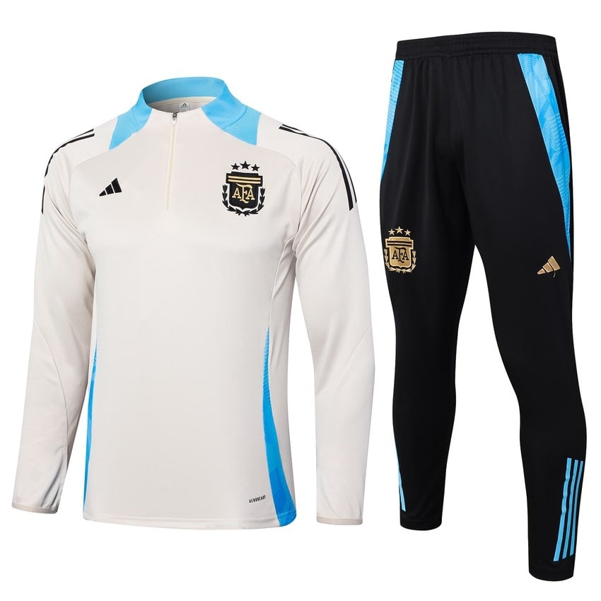 Argentina Training Tracksuit Men/Kids 24/25 Beige-League Wear Hub