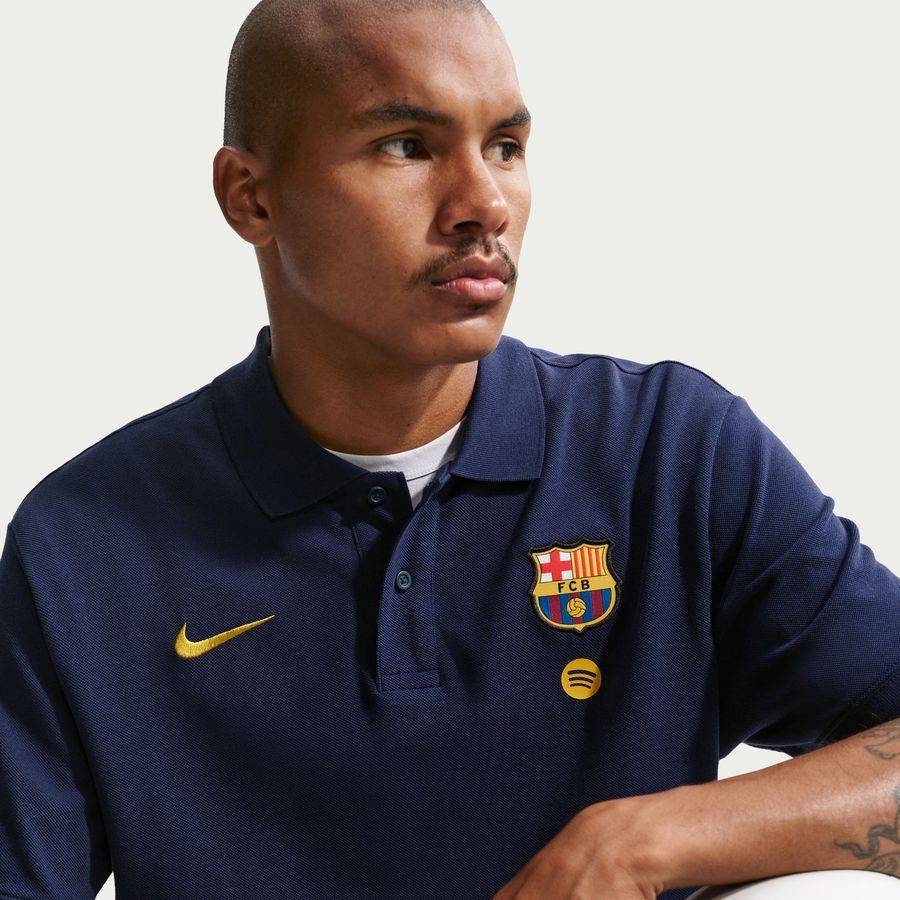 Barcelona Polo Matchup - Blackened Blue/Mineral Yellow-League Wear Hub