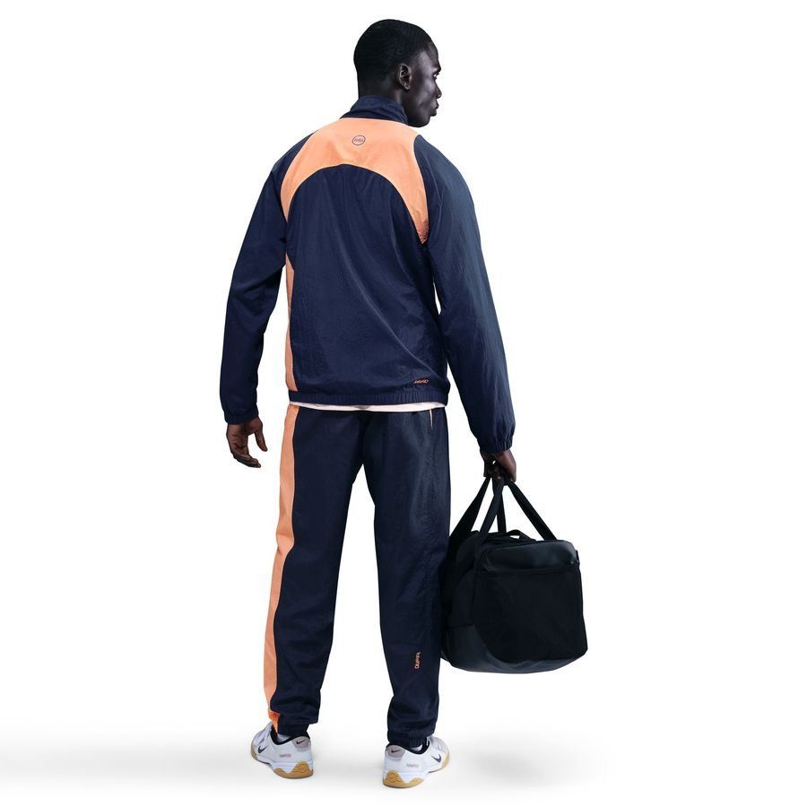 Barcelona Track Pants T90 Woven 3rd - Midnight Navy/Bright Mango-League Wear Hub