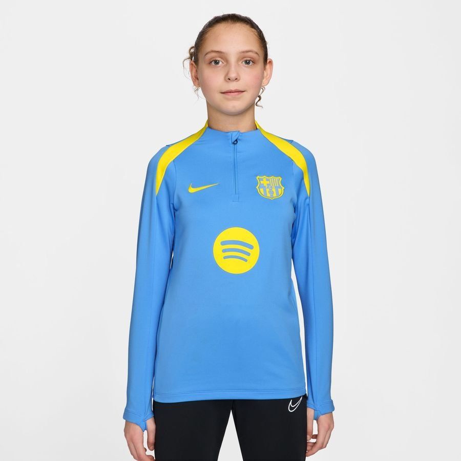 Barcelona Training Shirt Dri-FIT Strike Drill - University Blue/Opti Yellow Kids-League Wear Hub