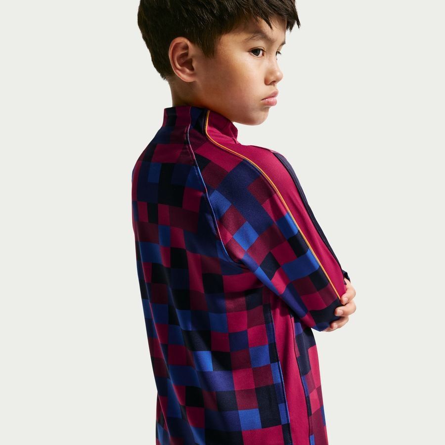 Barcelona Training Shirt Dri-FIT Strike - Noble Red/Blackened Blue/Mineral Yellow Kids-League Wear Hub