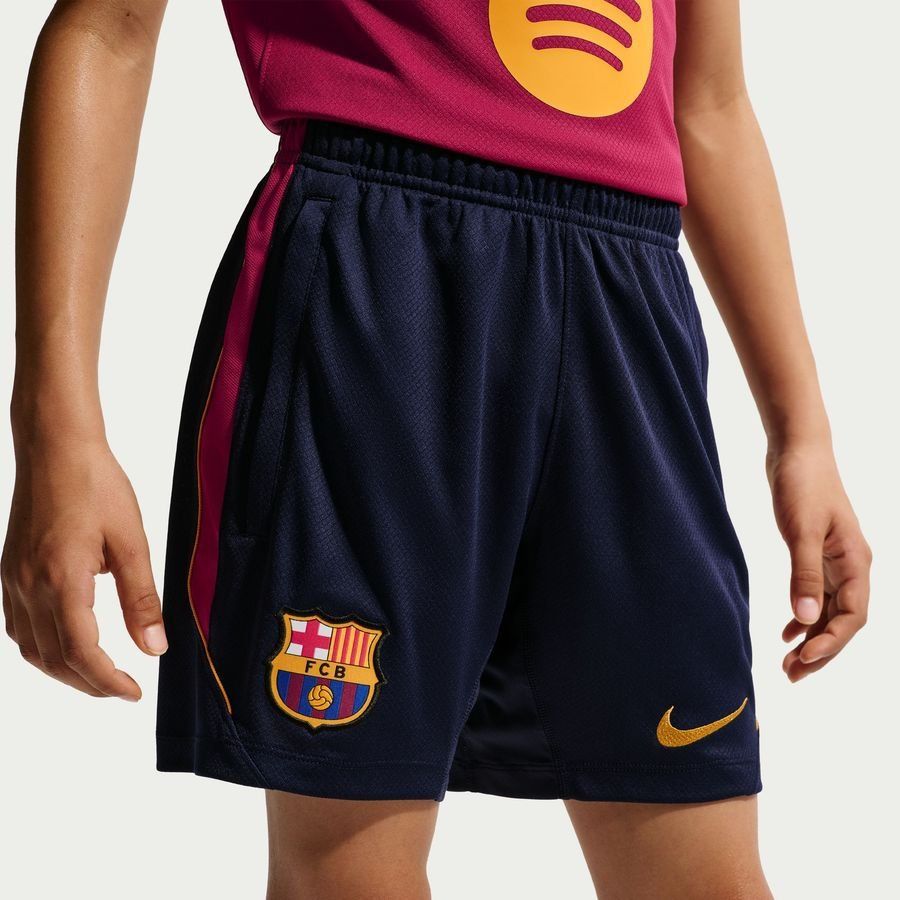Barcelona Training Shorts Dri-FIT Strike - Blackened Blue/Noble Red Mineral Yellow Kids-League Wear Hub