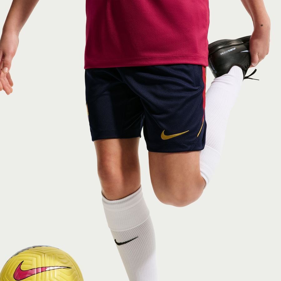 Barcelona Training Shorts Dri-FIT Strike - Blackened Blue/Noble Red Mineral Yellow Kids-League Wear Hub