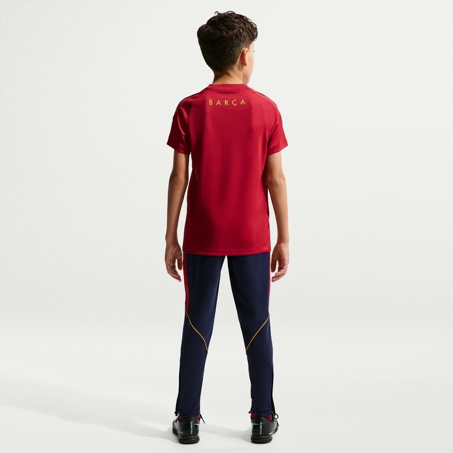 Barcelona Training Trousers Dri-FIT Strike - Blackened Blue/Noble Red/Mineral Yellow Kids-League Wear Hub