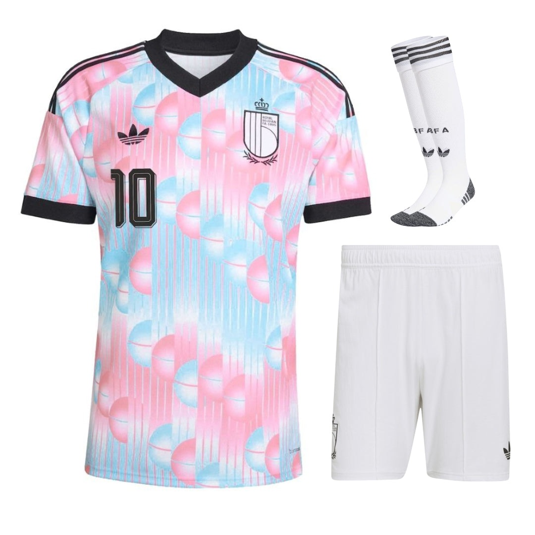 Belgium Away Kit Kids Lukaku 26/27-League Wear Hub